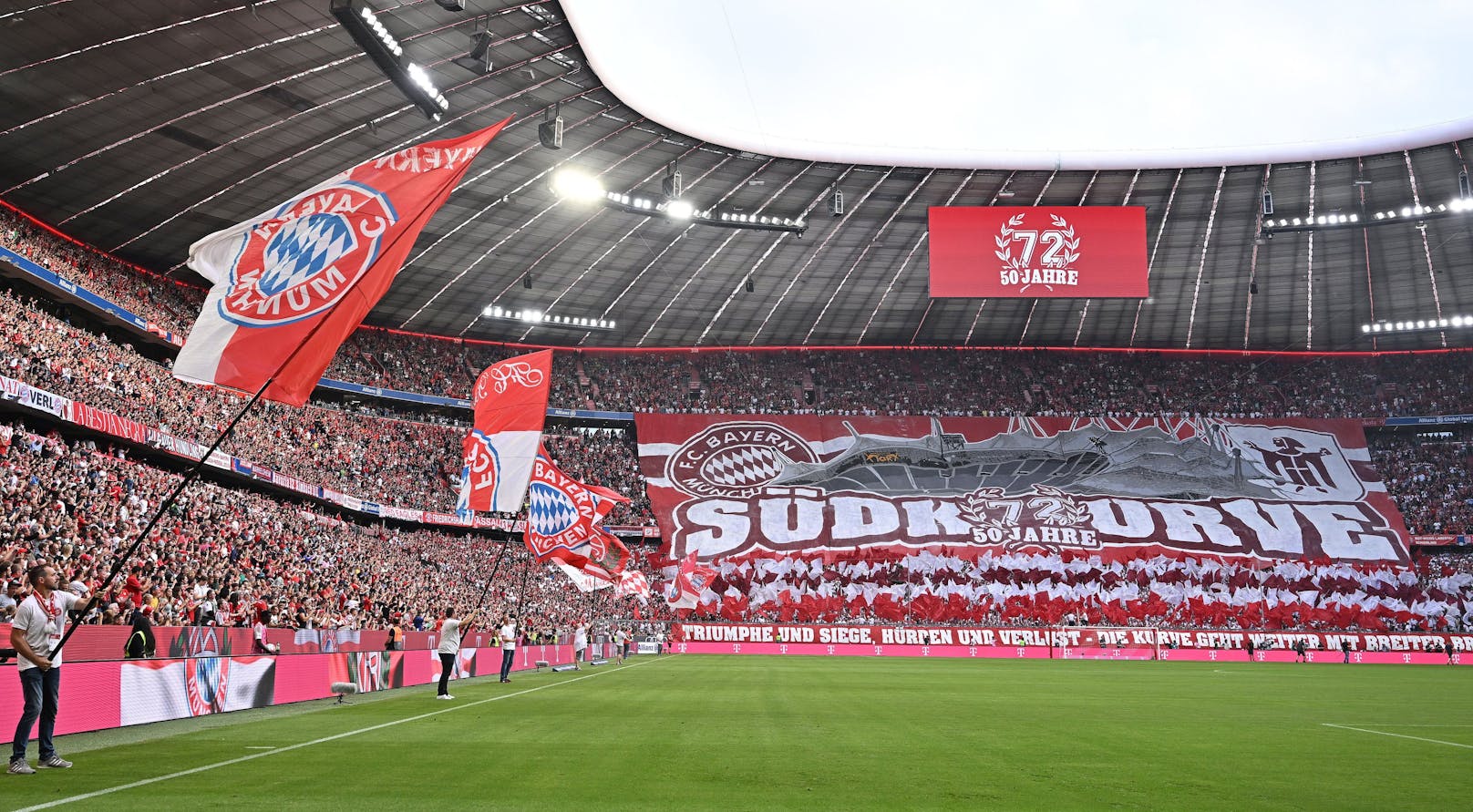<strong>Platz 3: Bayern München</strong>&nbsp;– Zuseherschnitt: 75.007 – Kapazität 75.024