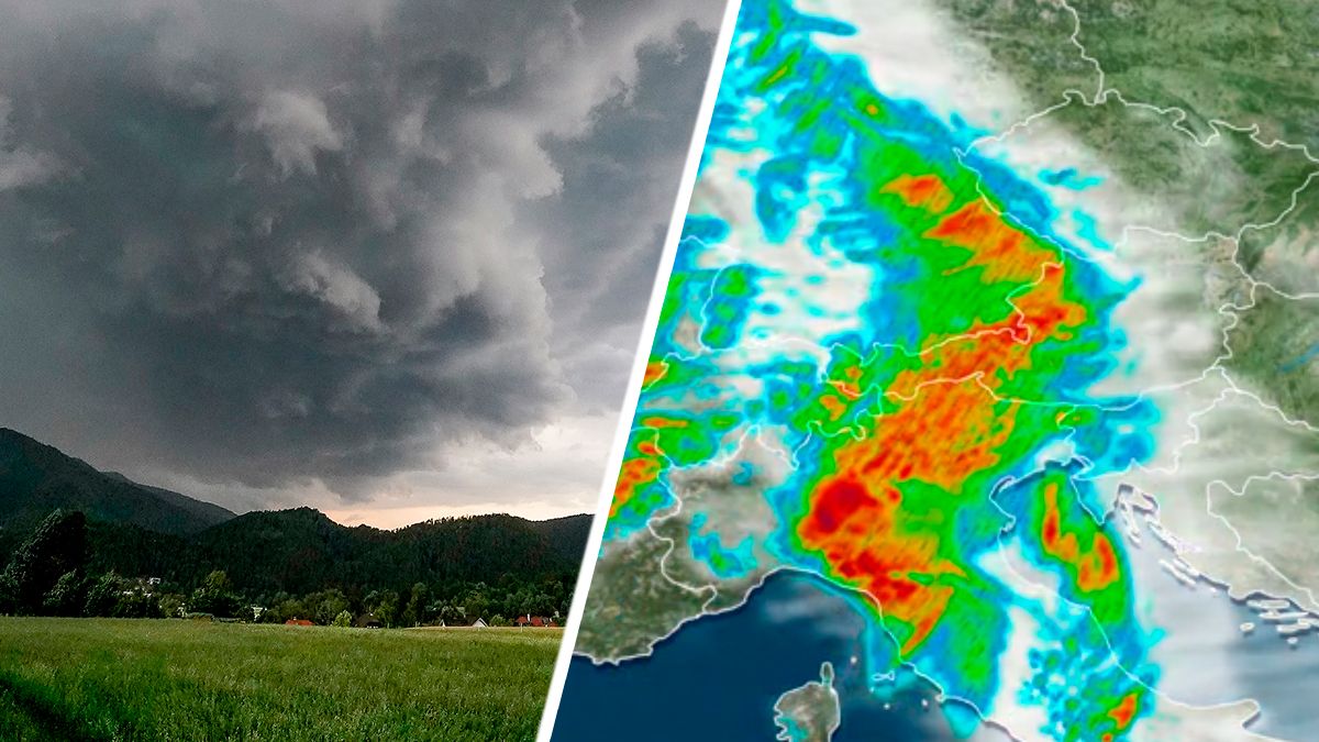 Eine Regen-Walze rollt jetzt über Österreich hinweg.