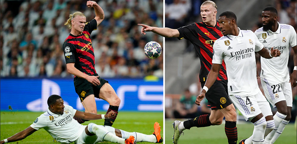 Erling Haaland hatte keine Chance gegen David Alaba