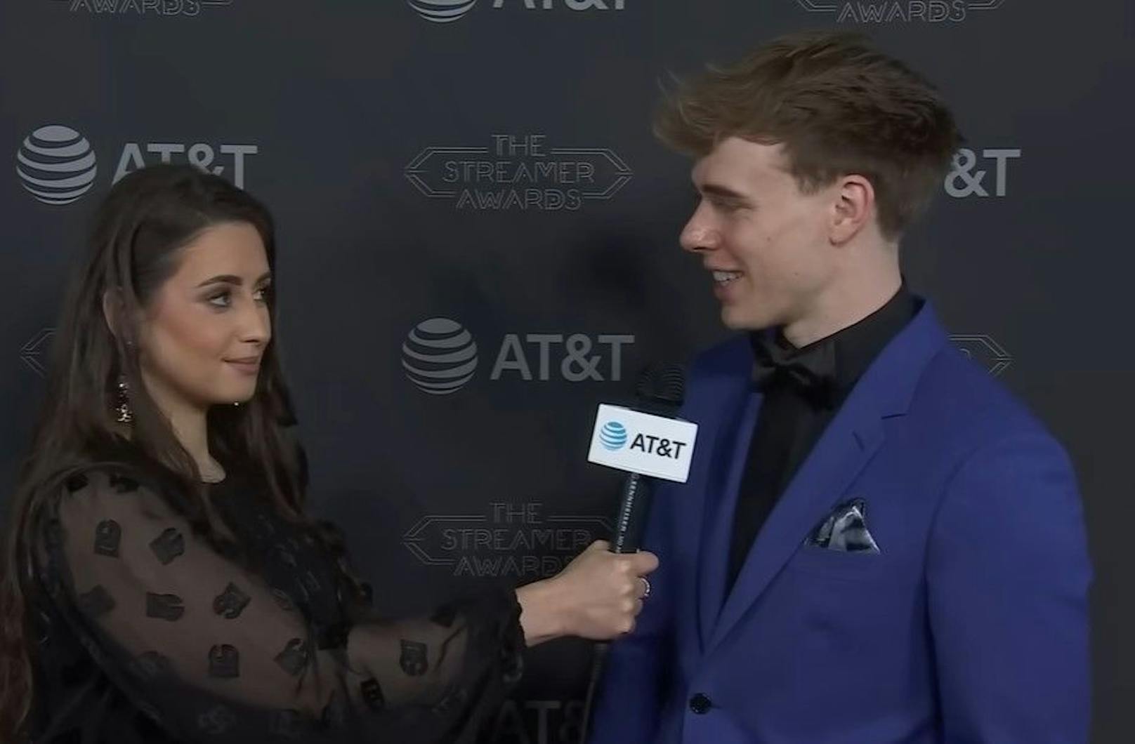 Streamerin Sweet Anita im Interview mit Streamer Balu bei den "Streamer Awards".