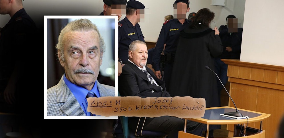 Josef Fritzl – der sich nun Mayrhoff nennt, soll gerne vom Seekiller (r.) zubereitete Kuchen essen.