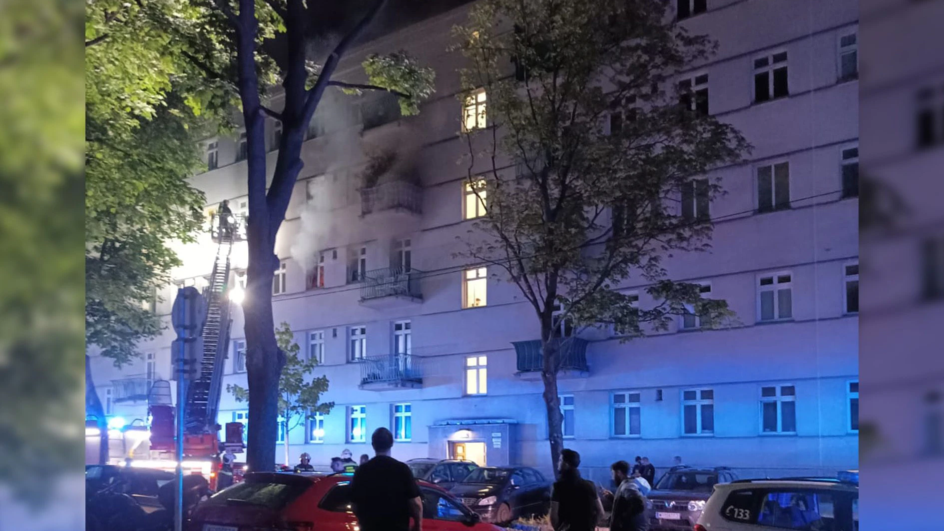 Der Brand befand sich im zweiten Stock eines Mehrparteienhauses