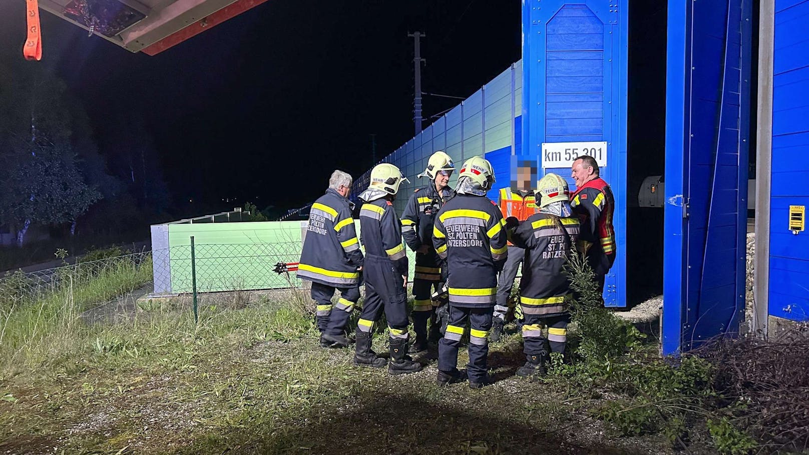 Zug stand kurz vor St. Pölten.