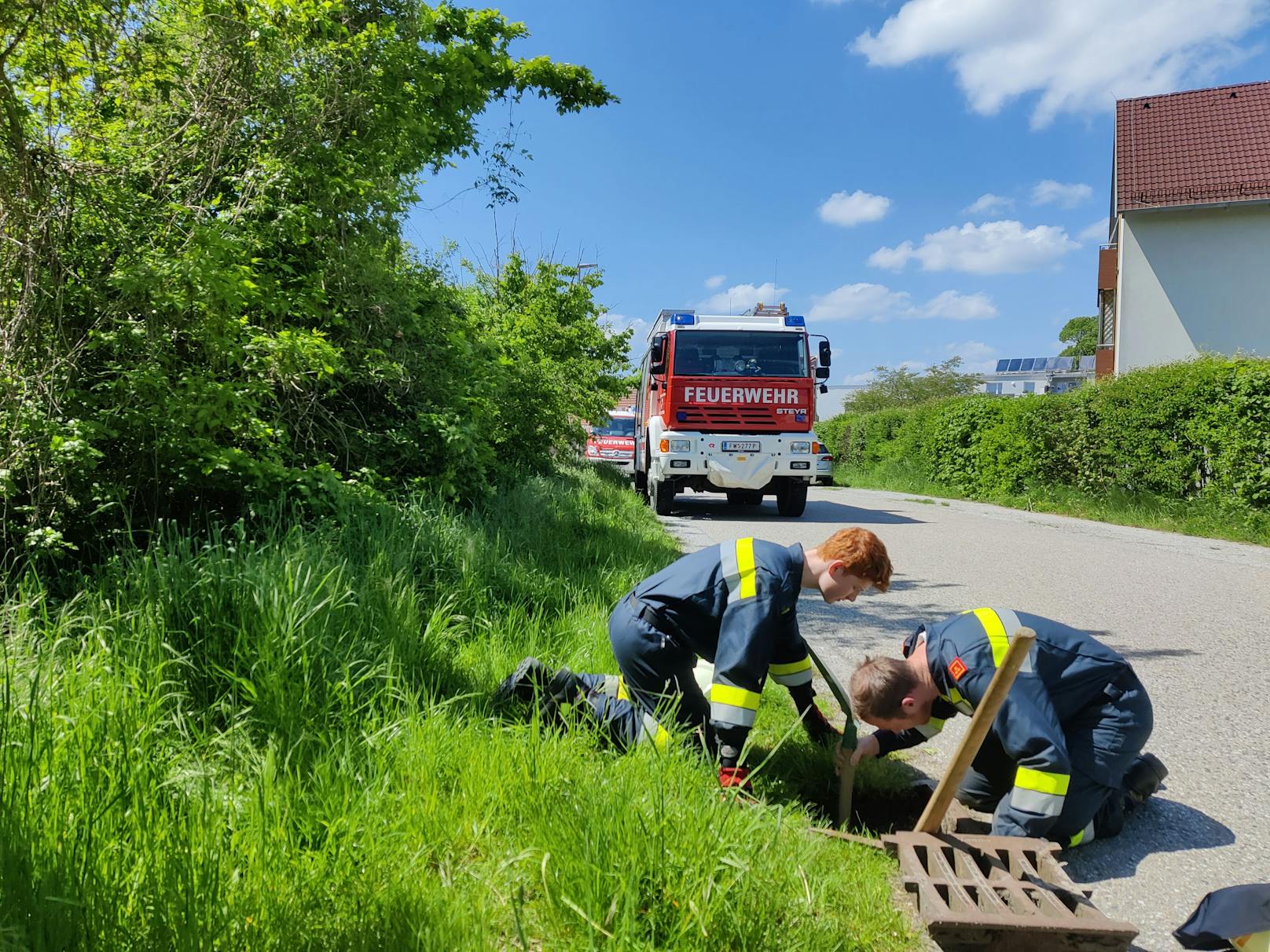 Die <a href="https://www.ff-pottenbrunn.at/">Feuerwehr war rasch zur Stelle</a>