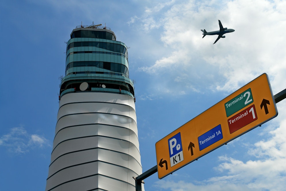 Der Control-Tower am Flughafen Wien-Schwechat.