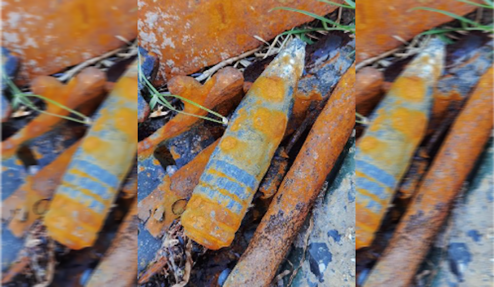 Bei der Granate soll es sich um eine Flakgranate aus dem zweiten Weltkrieg handeln.