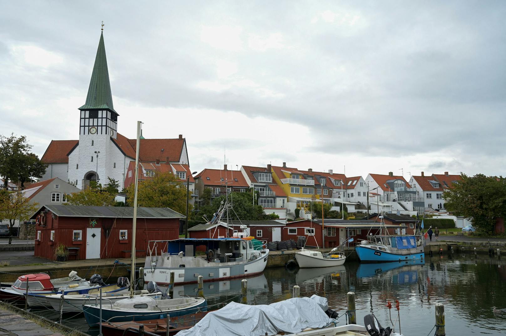 Der Hafen von Ronne auf der dänischen Ostseeinsel Bornholm.