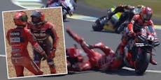 Heftige Crashes! MotoGP-Asse prügeln sich im Kiesbett