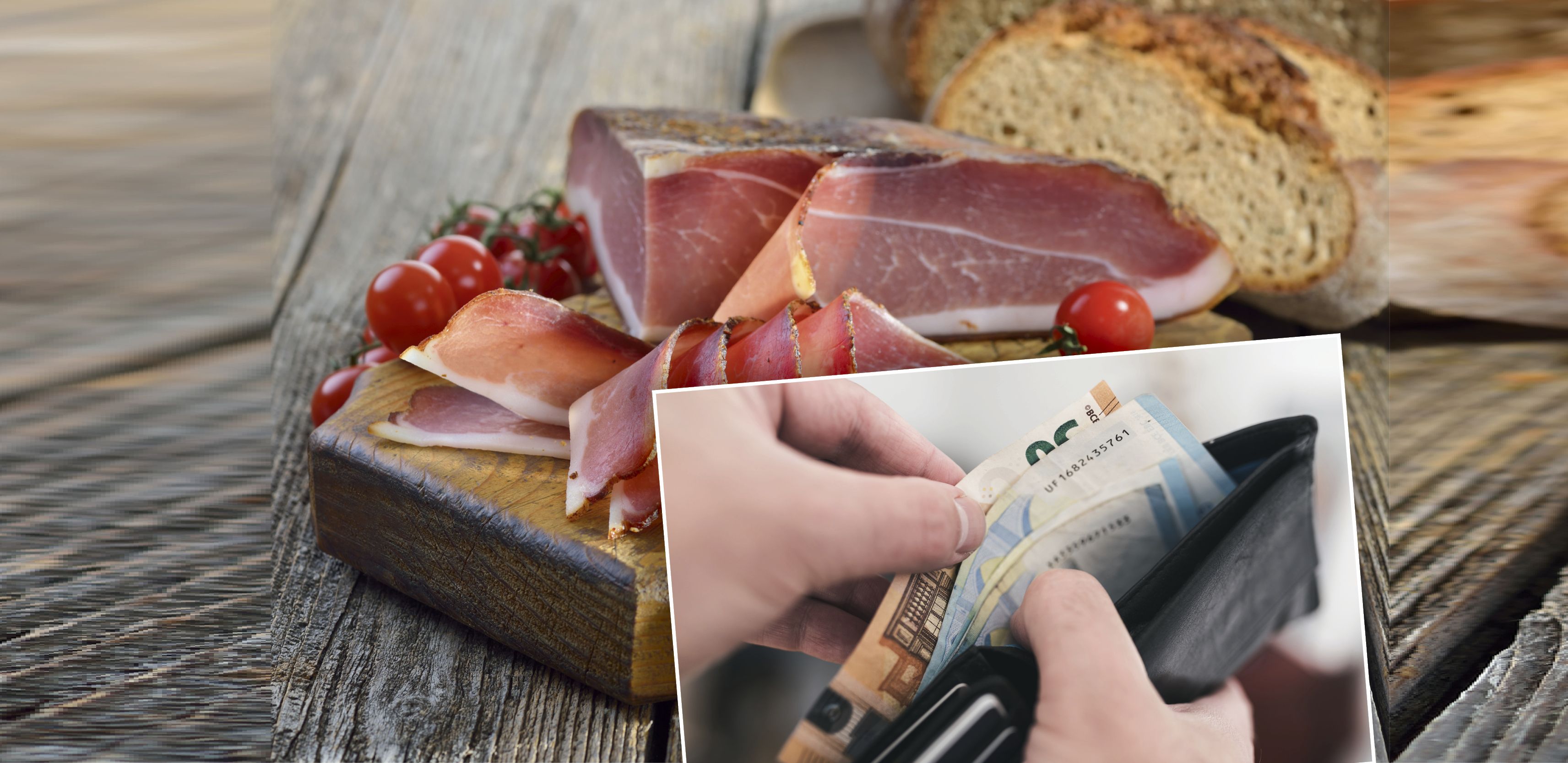 Auf einer Brettljause darf Speck nicht fehlen. Der Preis schlägt sich mitunter auf den Magen. (Symbolbild)