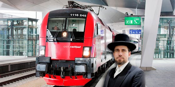 Verstörende Szenen spielten sich in einem Railjet kurz vor Wien ab. Der Wiener Rabbiner Schlomo Hofmeister war ebenfalls im Zug.
