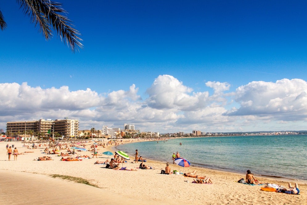 Platja de Palma Beach, Mallorca, Balearic Islands, Spain