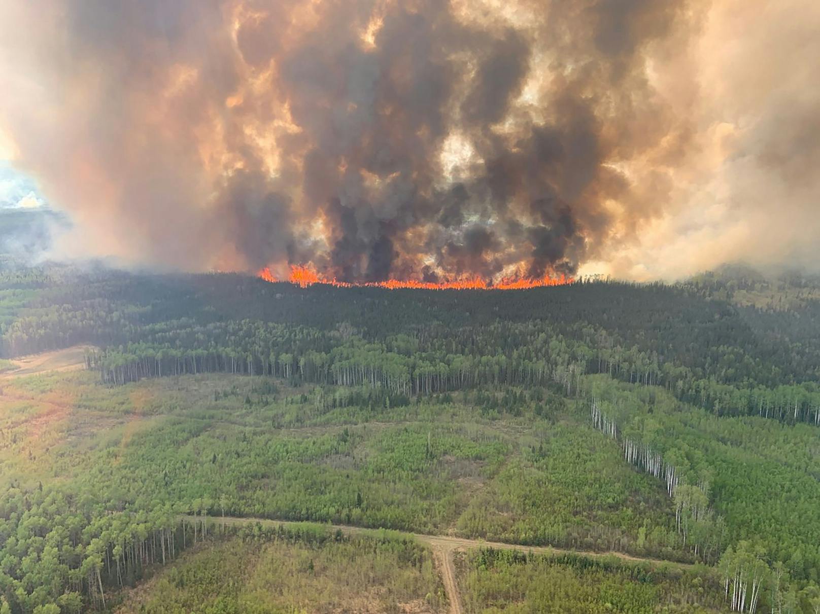 Die Feuerwehr konnte die schweren Waldbrände in Kanada bisher noch nicht unter Kontrolle bringen.