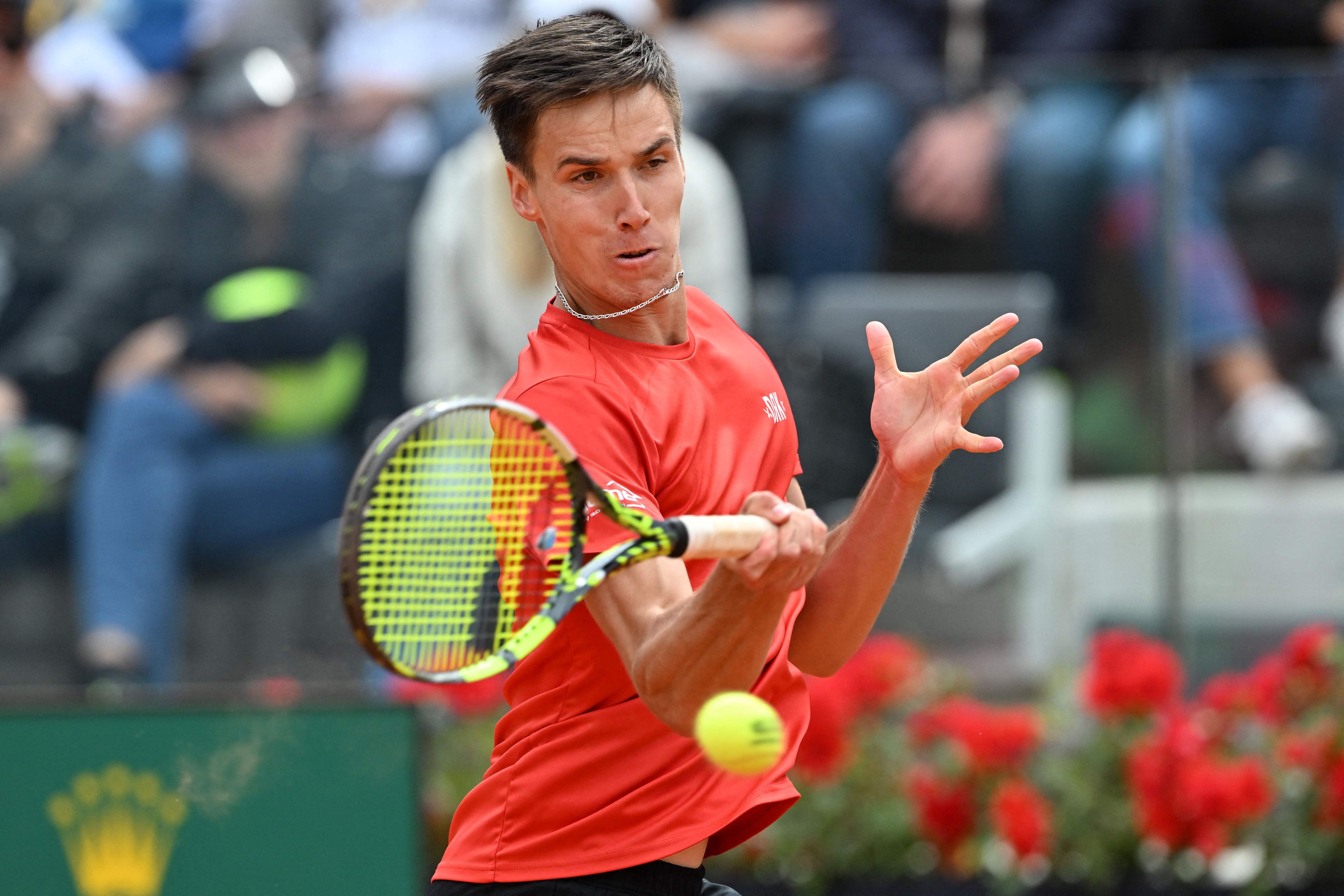 Fabian Marozsan wirft Carlos Alcaraz in Rom raus.