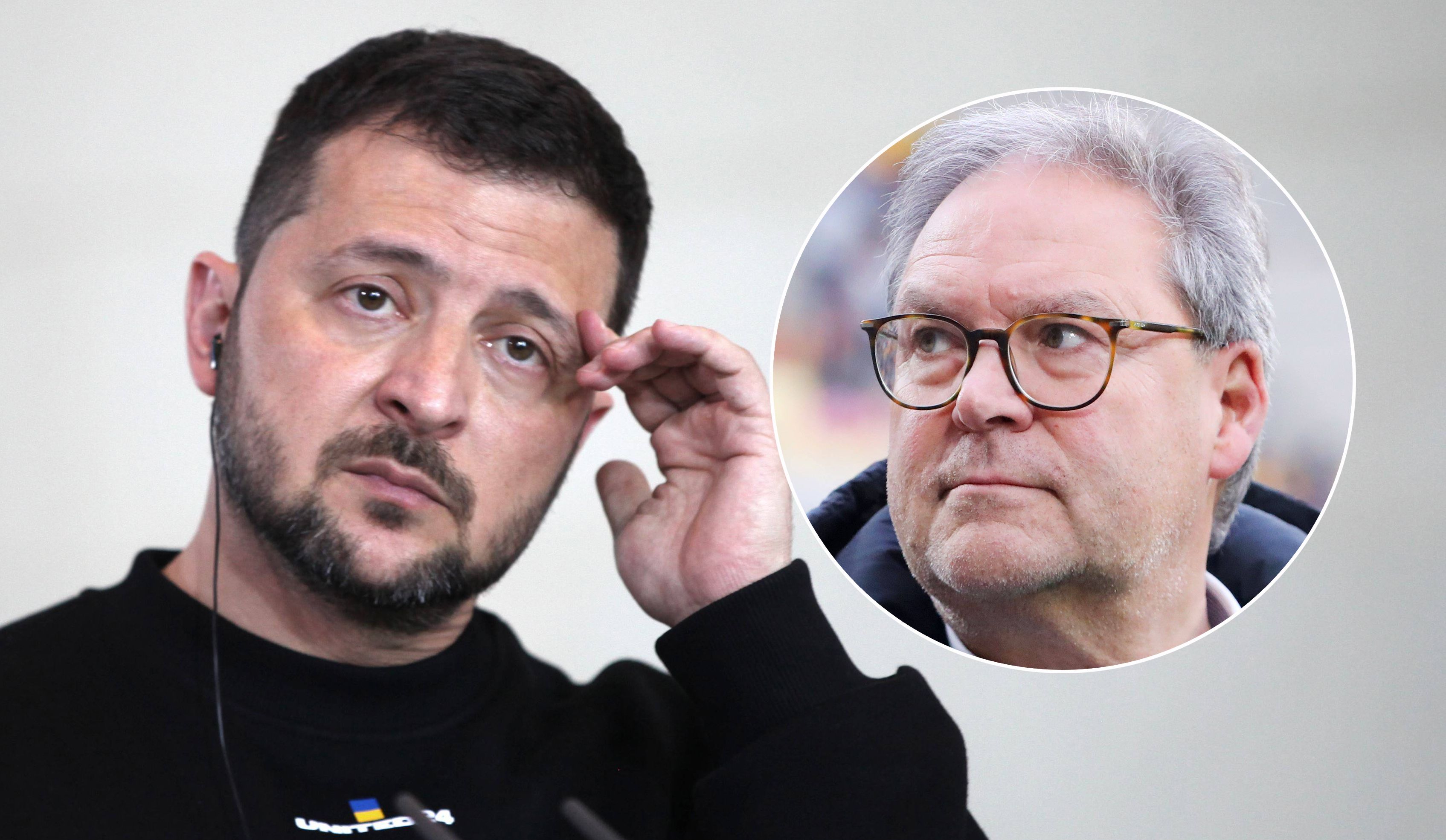 Wolodymyr Selenskyj (l.), Hermann Winkler