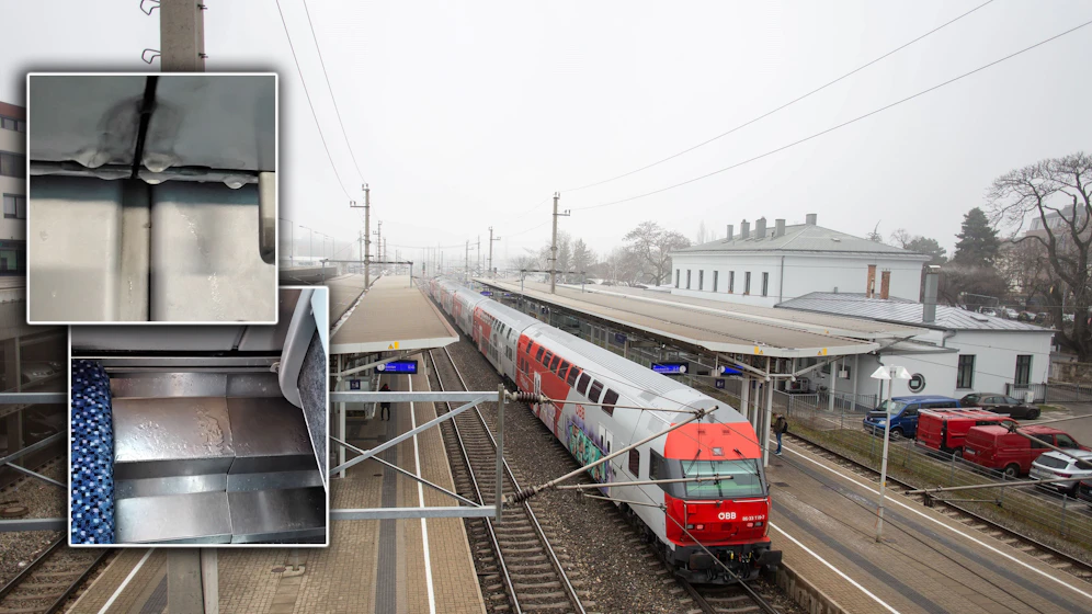 Eine ÖBB-Kundin fragte sich minutenlang, aus welcher Richtung es tropft.