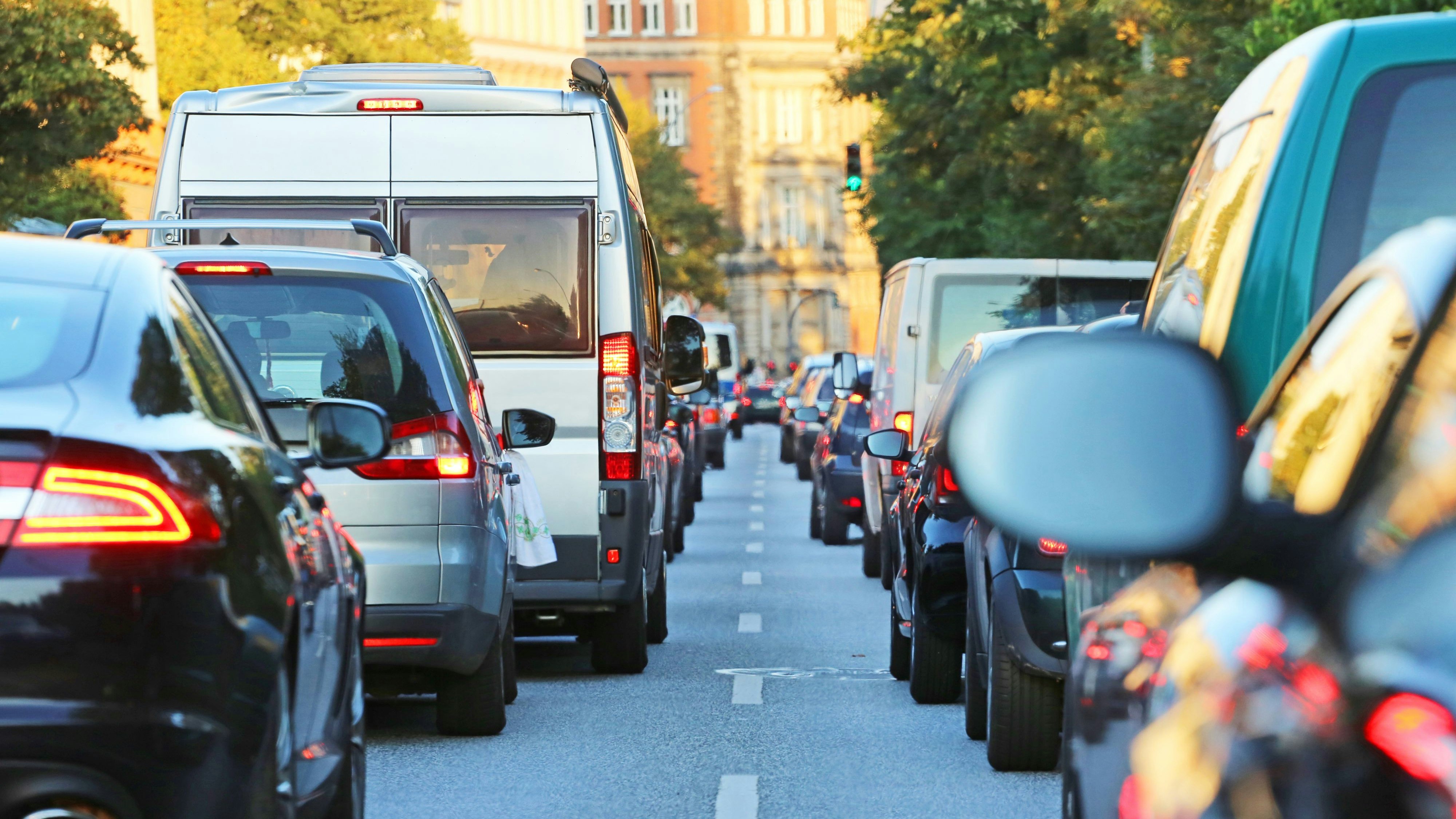 traffic jam in Hamburg