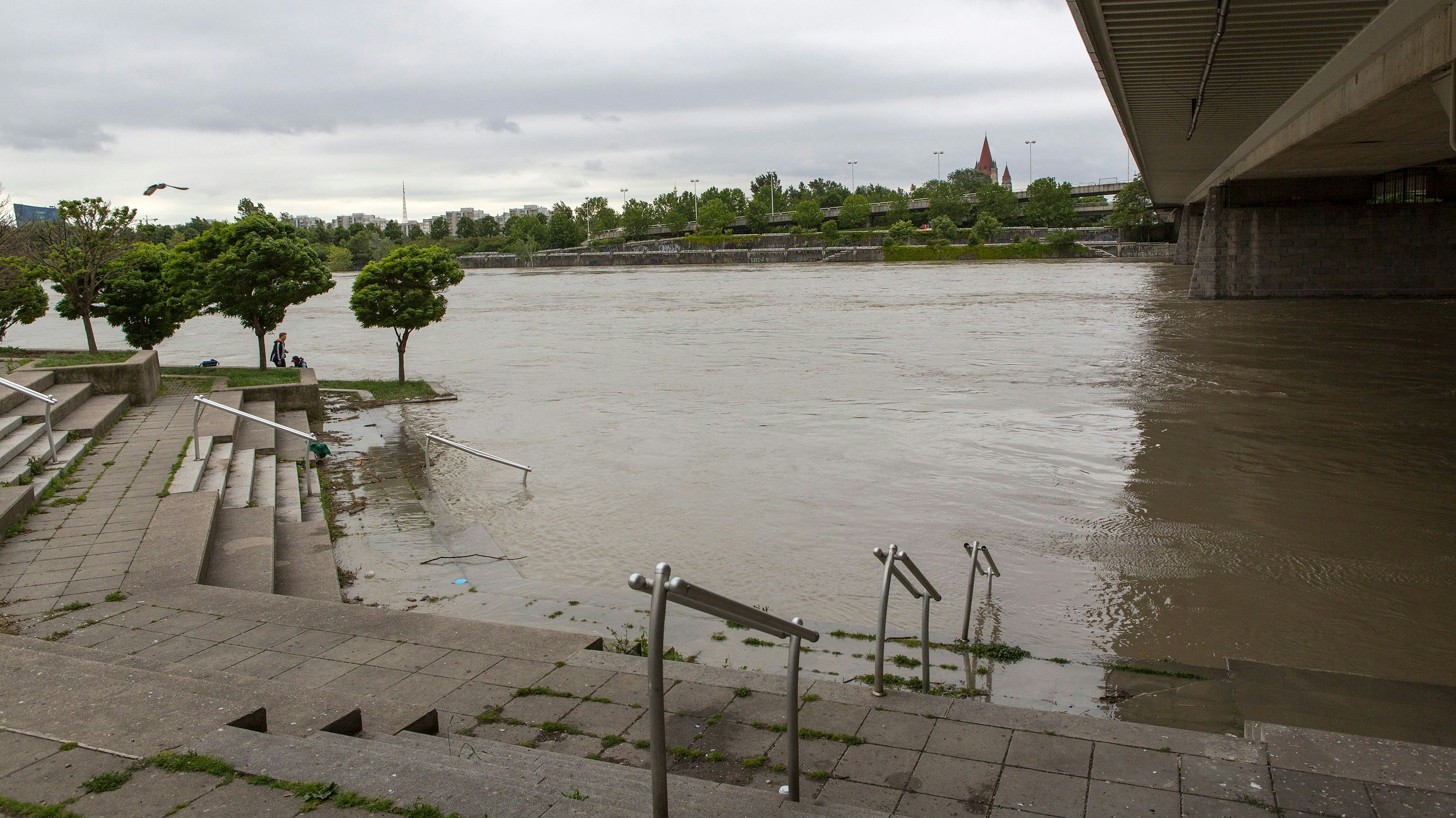 Der  Pegel der Donau ist deutlich angestiegen (Archivbild).