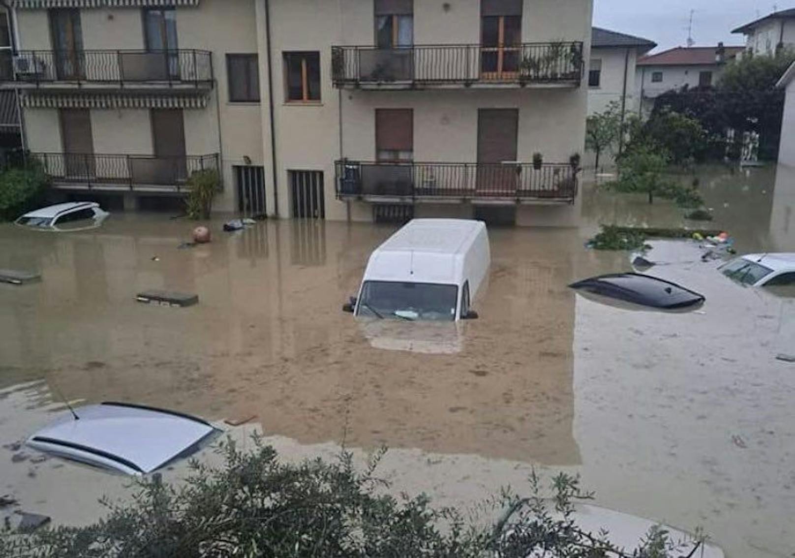 Die italienische Region Emilia Romagna wurde von den Regenmassen schwer getroffen. 