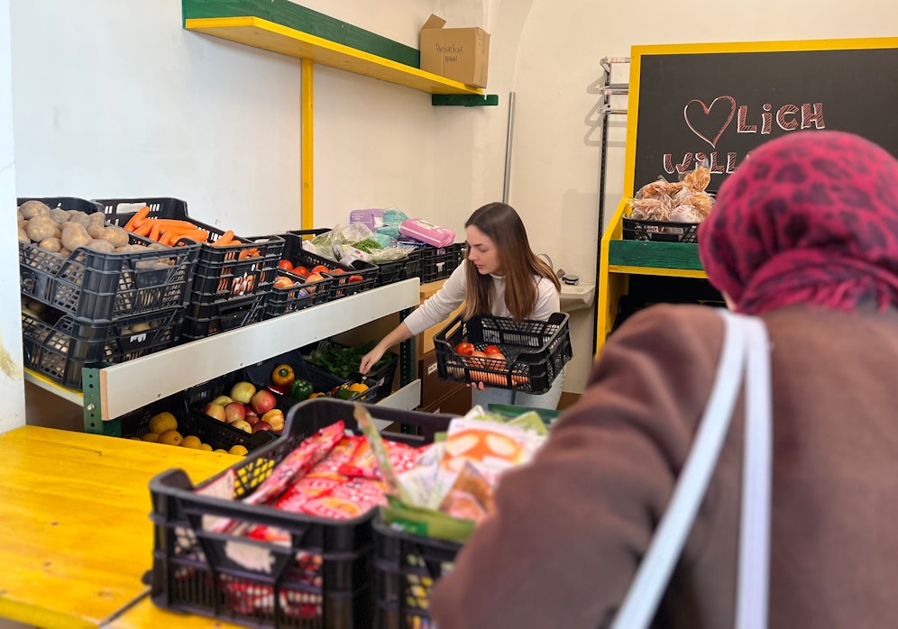 Mehr Kunden aber weniger Ware: Der Gratis-Sozial-Greissler des Vereins MUT schlägt Alarm.