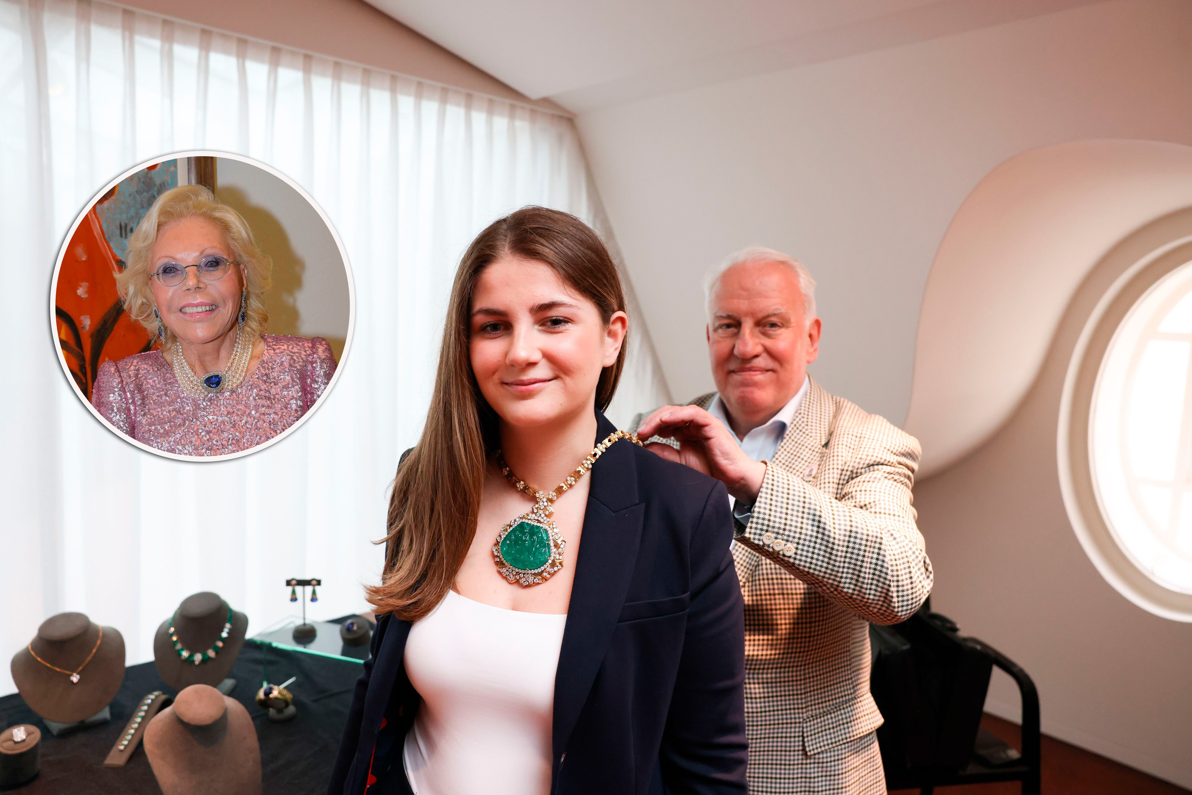 Heidi Hortens (li.) Schmuck erzielte beim ersten Teil der Auktion einen Rekordwert.