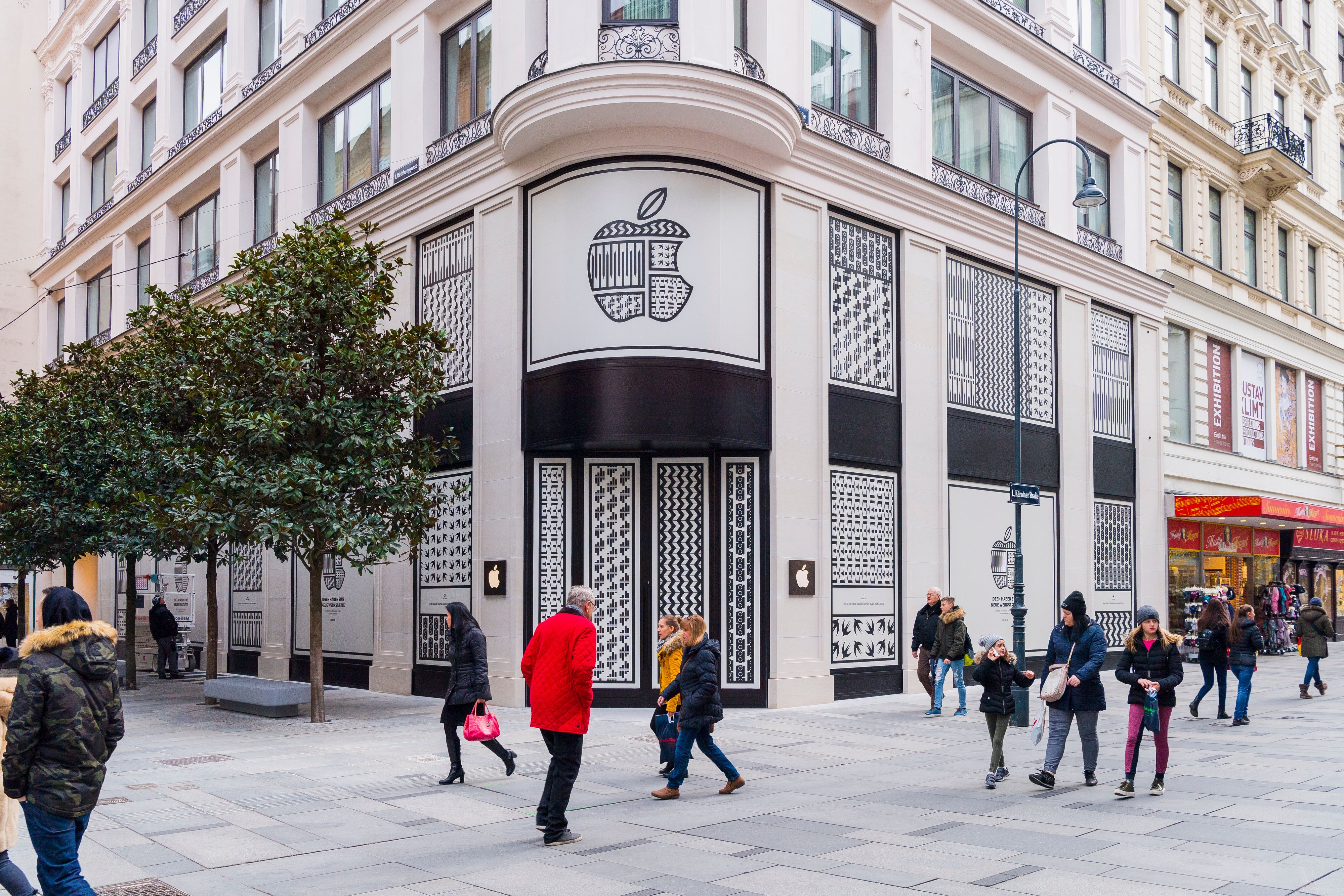 Das Apple-Haus in Wien.