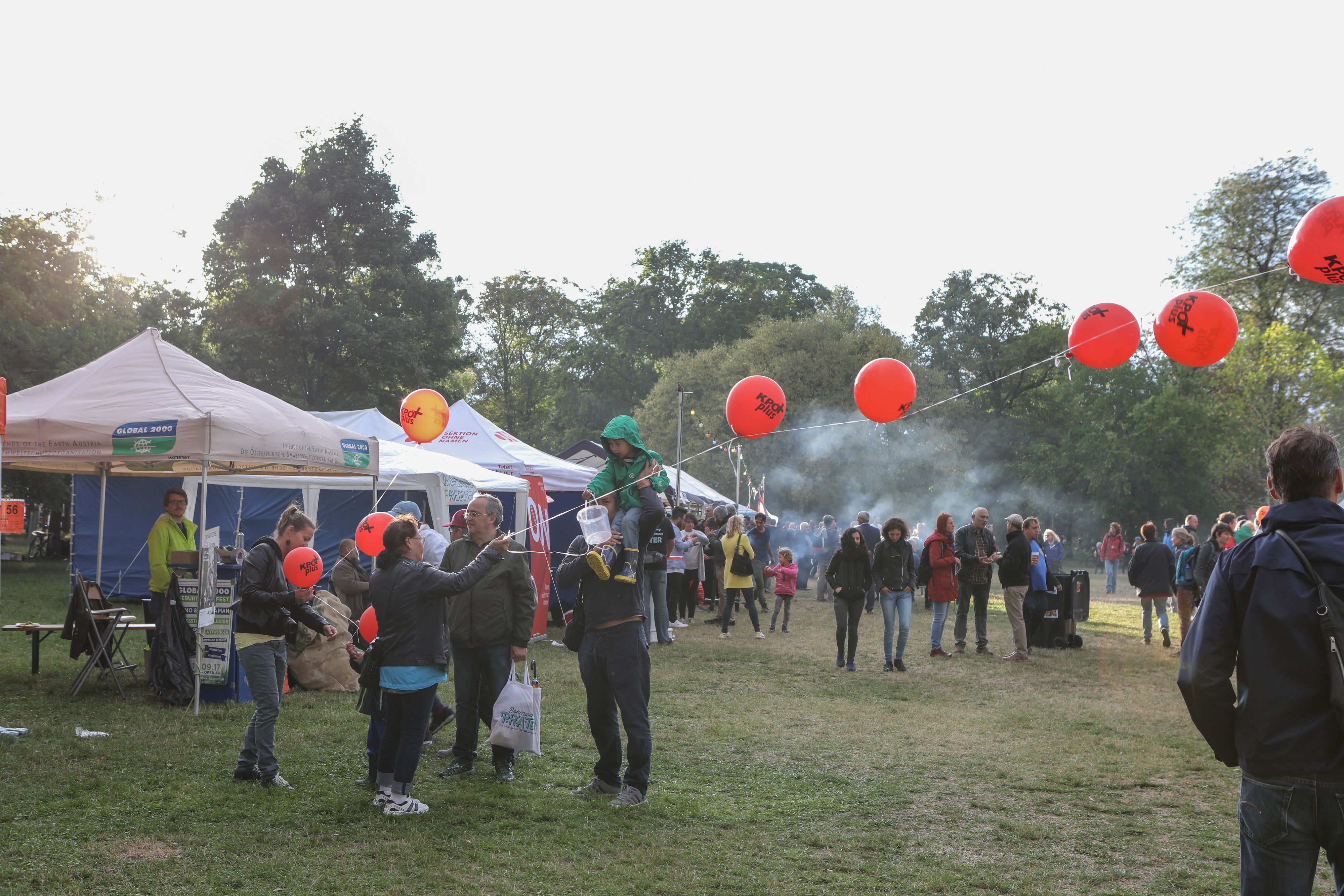Das Volksstimmefest findet auf der Jesuitenwiese im Prater statt.