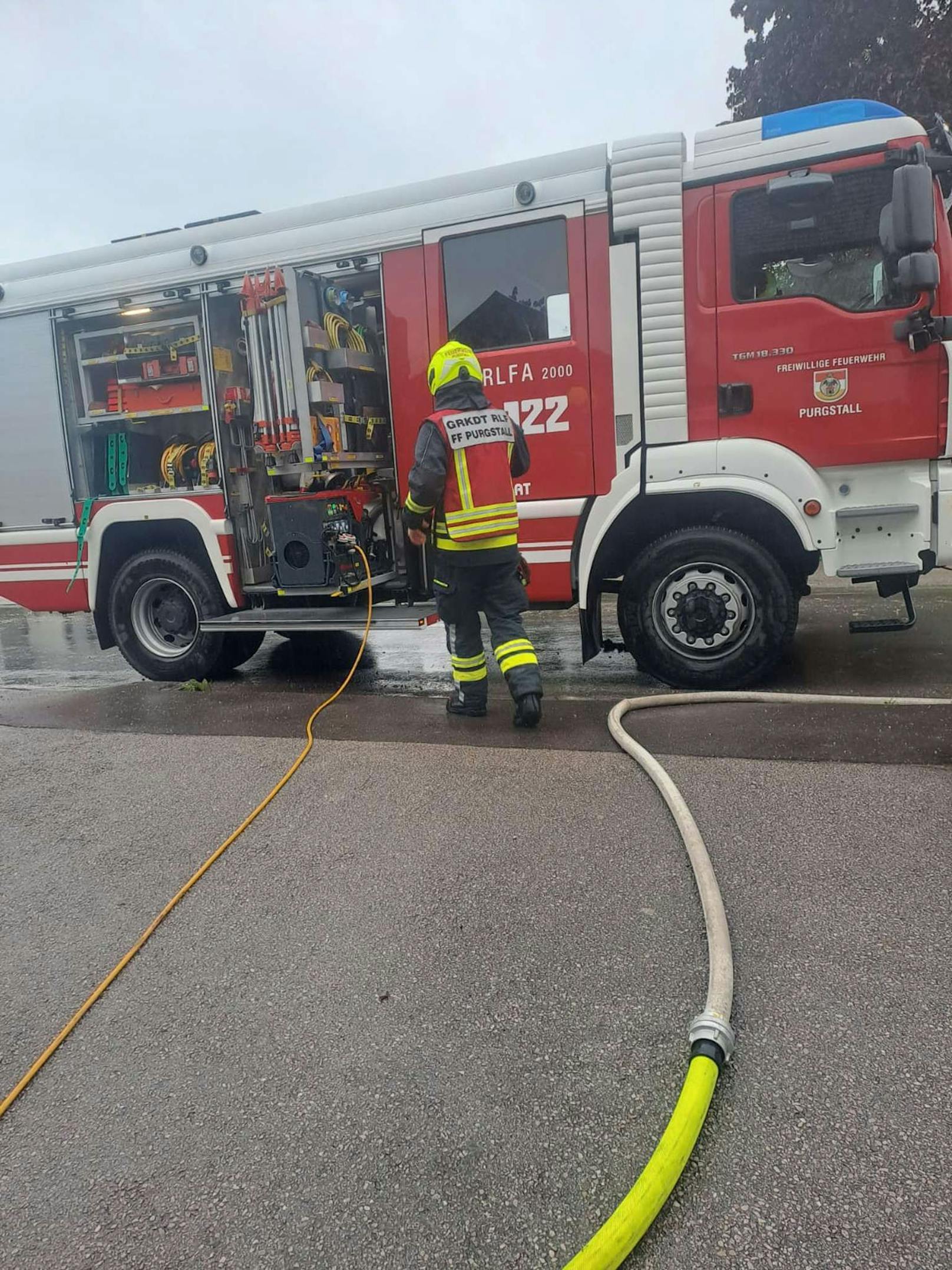 Mehrere Keller und Garagen galt es in Purgstall an der Erlauf auszupumpen. 