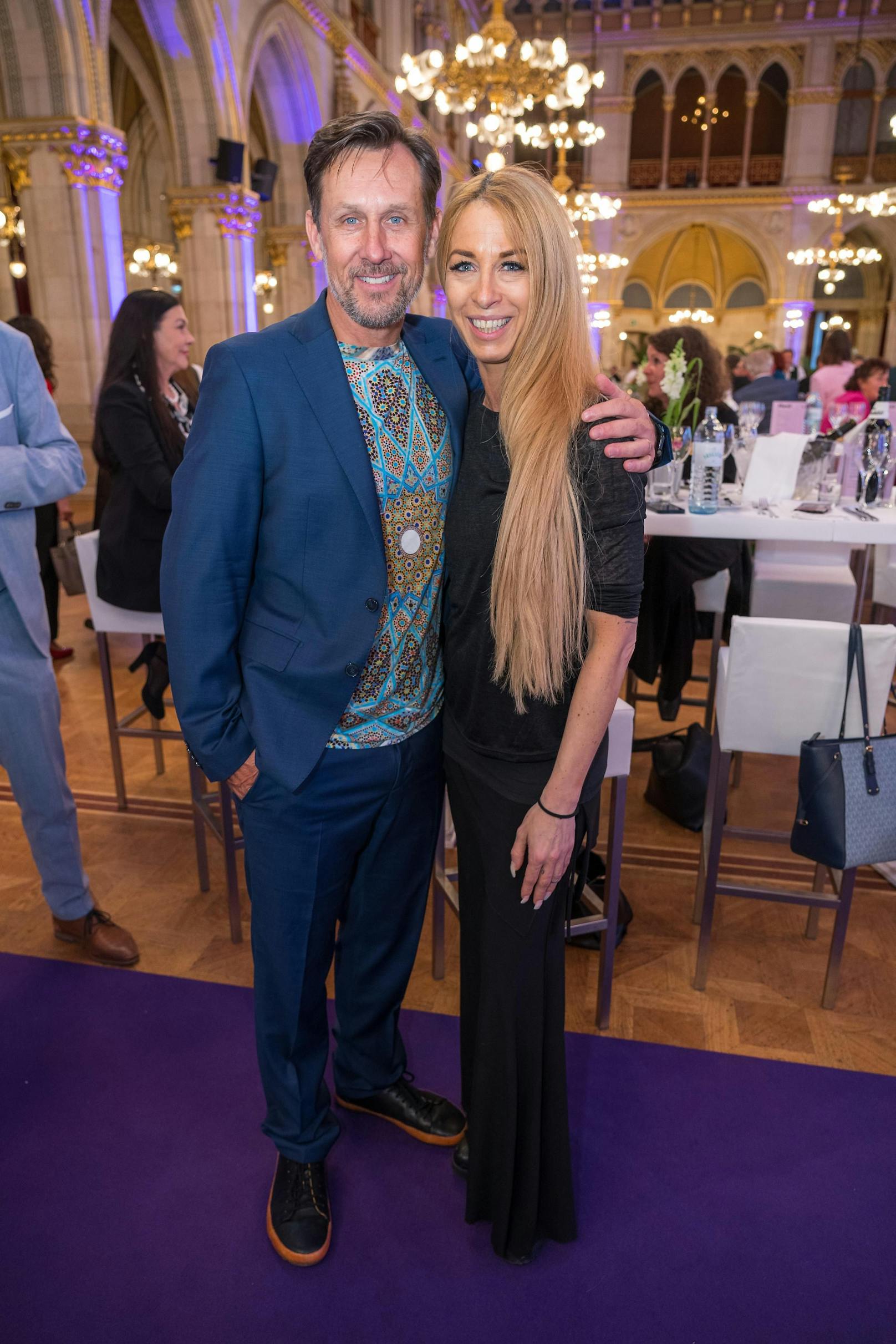 Martin Oberhauser und Yvonne Rueff schauten ebenfalls beim Wiener Weinpreis vorbei.