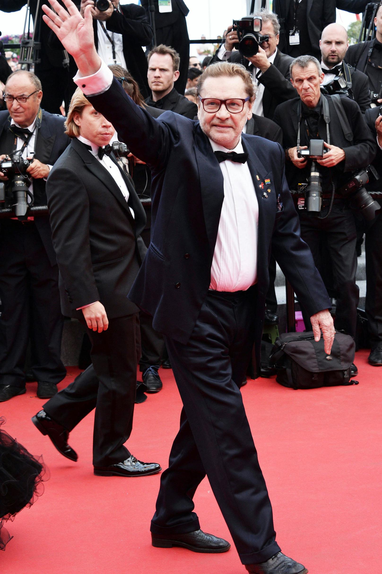 Helmut Berger bei der Premiere von "Saint Laurent" in Cannes 2014.