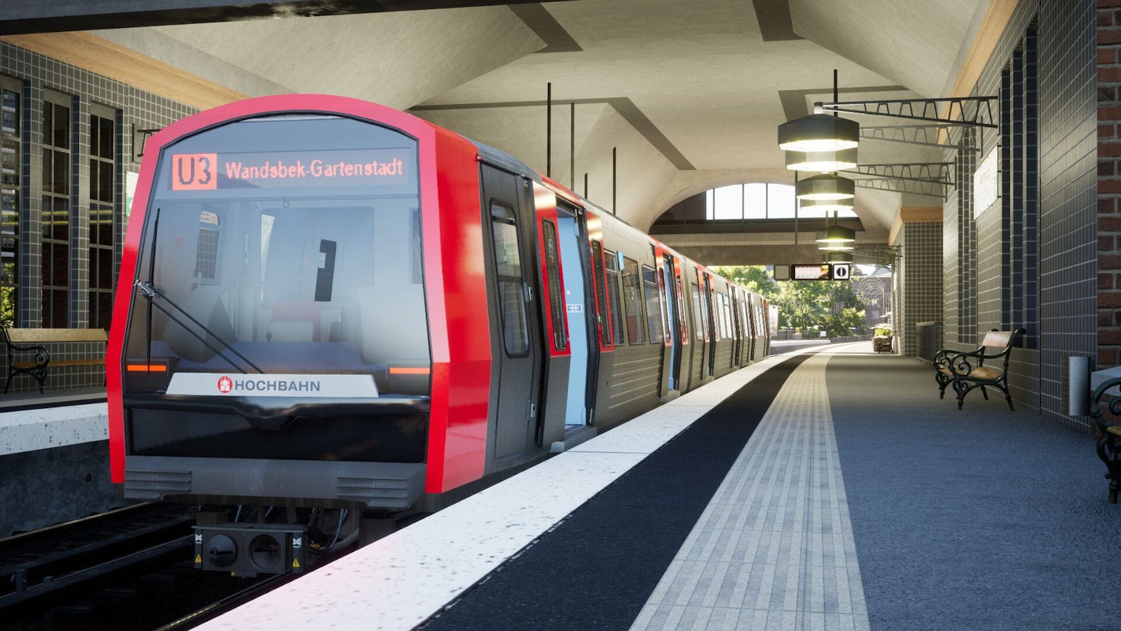 SubwaySim Hamburg im Test – die U3-Simulation überzeugt mit toller Grafik, vielen Details und leichter Zugänglichkeit.