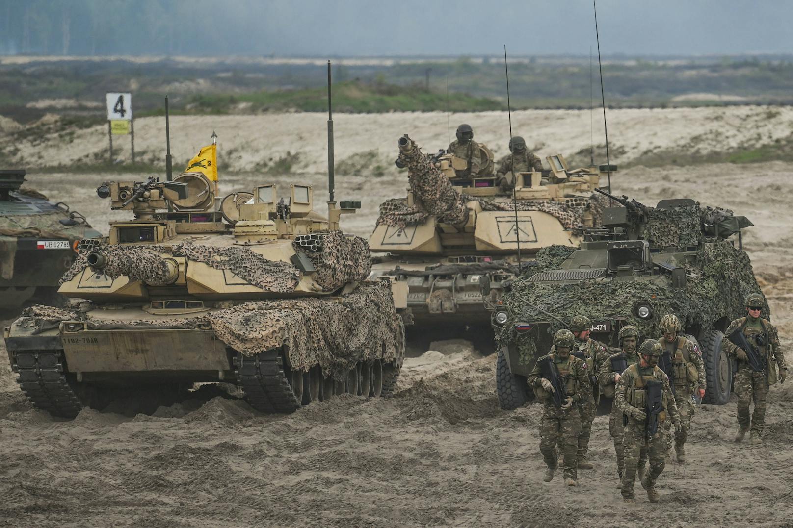 Auch Soldaten und Equipment aus etwa der Slowakei, Rumänien oder den USA nehmen teil.