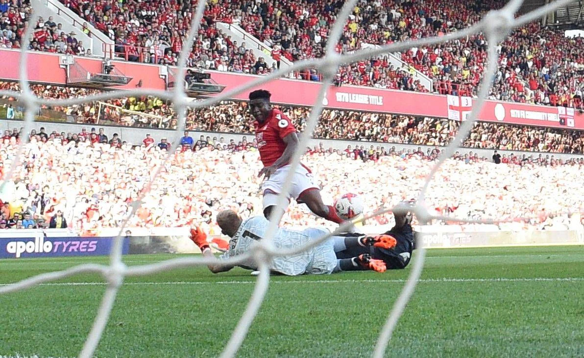 Der Brentford-Führungstreffer gegen Arsenal. 