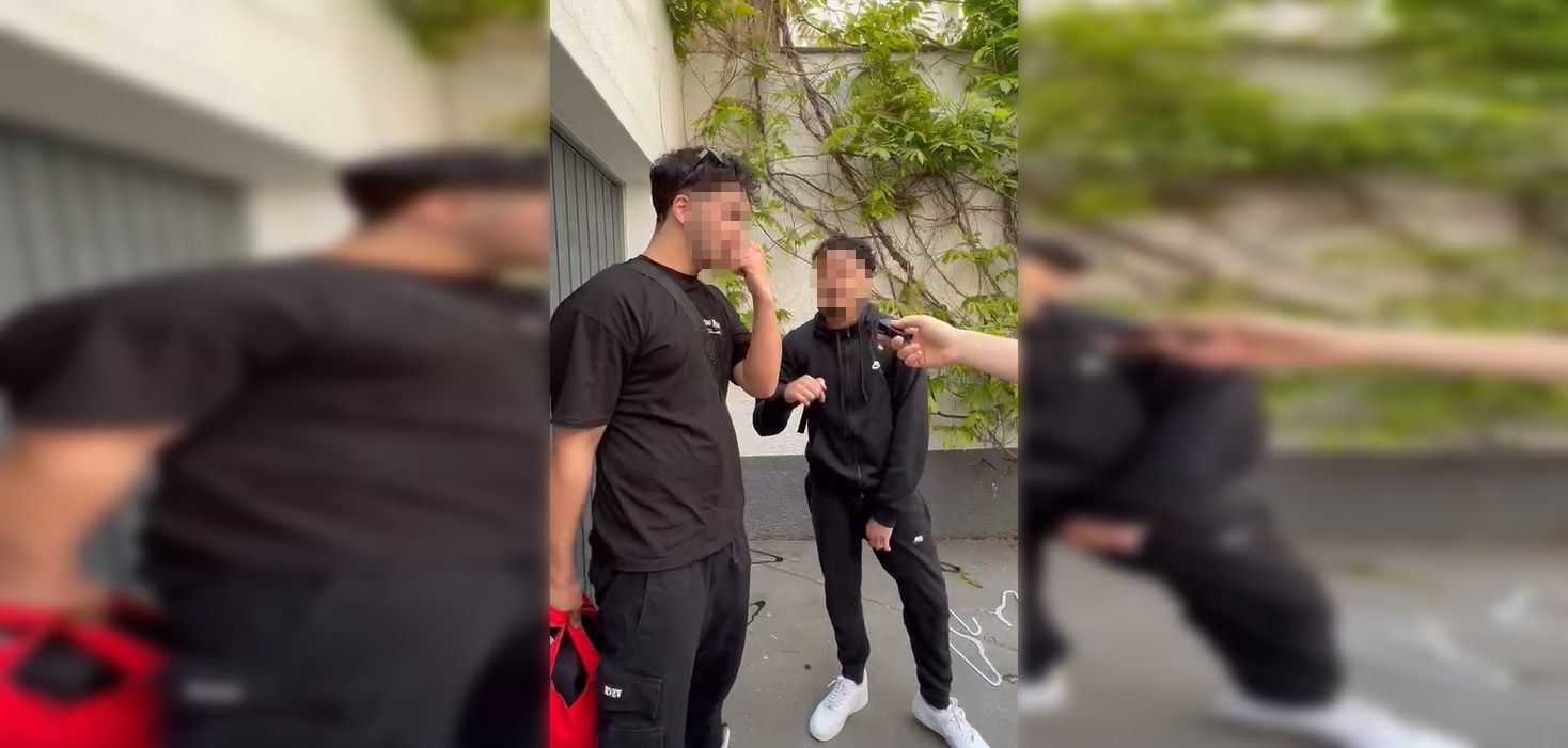 DIe beiden Wiener haben einige Kleidungsstücke ergattern können. 