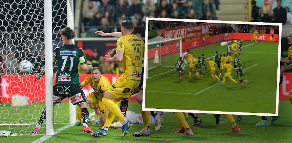 Beim Eigentor von David Ungar stand Lukas Jäger in der Entstehung wohl hauchdünn im Abseits. 