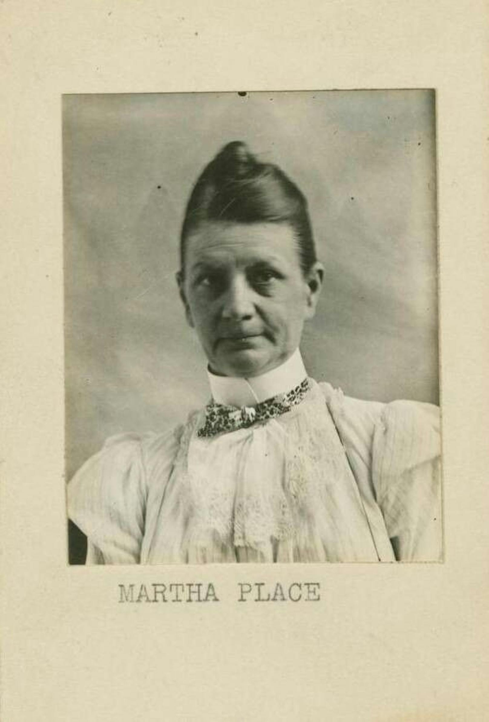 Martha Place wurde 1899 für den Mord an ihrer Stieftochter zum Tode verurteilt. (Polizeibild aus dem Gefängnis Sing Sing)