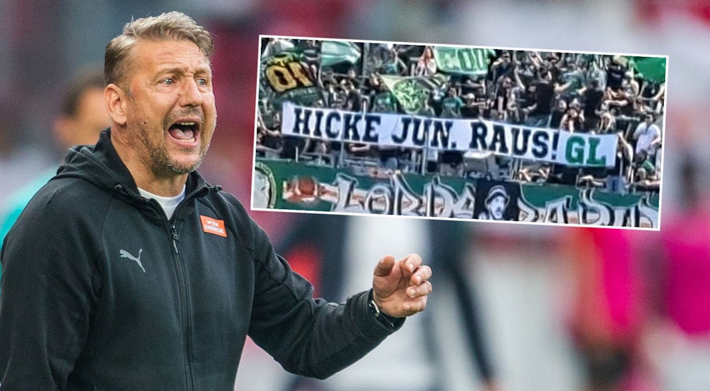 Ein Fan-Plakat ärgert Rapid-Coach Zoki Barisic