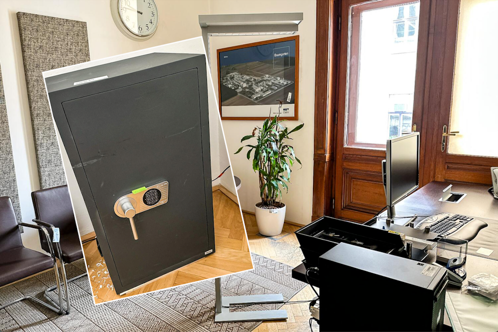 240 Exponate, wie dieser Tresor, aus dem Wiener Büro der Gazprom kommen unter den Hammer.