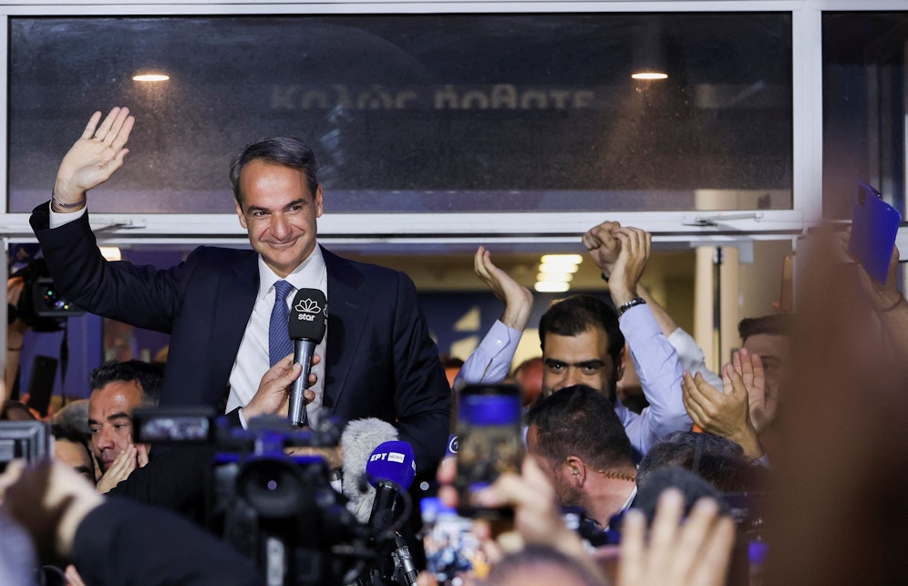 Kyriakos Mitsotakis geht als Sieger aus der Parlamentswahl in Griechenland hervor. Dennoch könnte es schon bald wieder Neuwahlen geben.