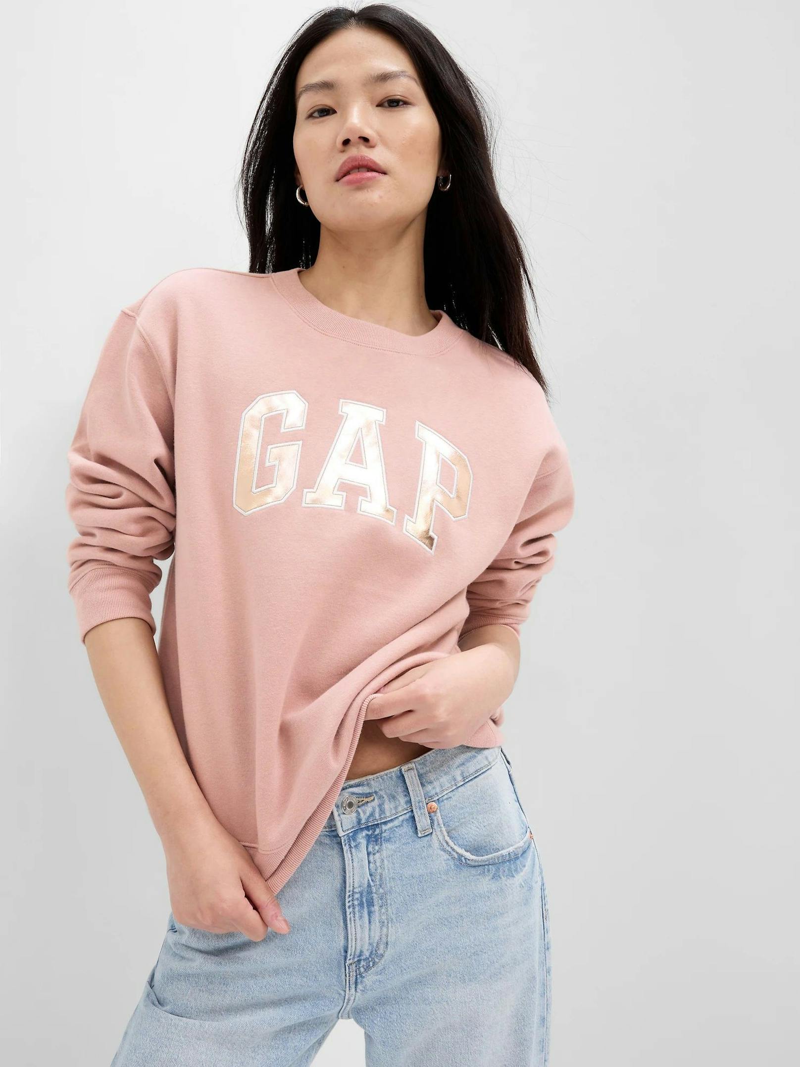 Sweatshirt mit GAP-Logo in rosa
