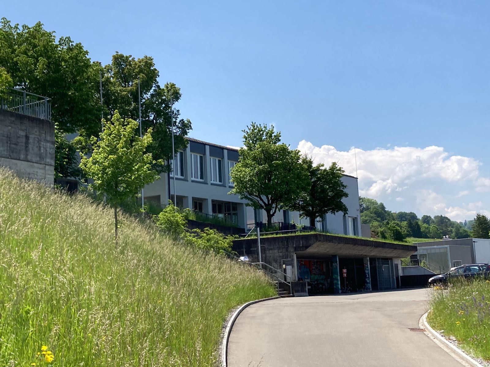 Beim Realschulhaus Steig in Rorschacherberg kam es am Montag zu einem Polizeieinsatz. Alle Personen mussten evakuiert werden.