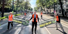 Klima-Blockaden gehen weiter – Stau in der Wiener City