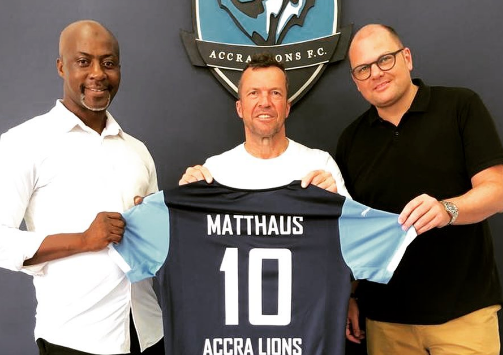 Die drei neuen Bosse der Lions: Acheampong, Matthäus, König.