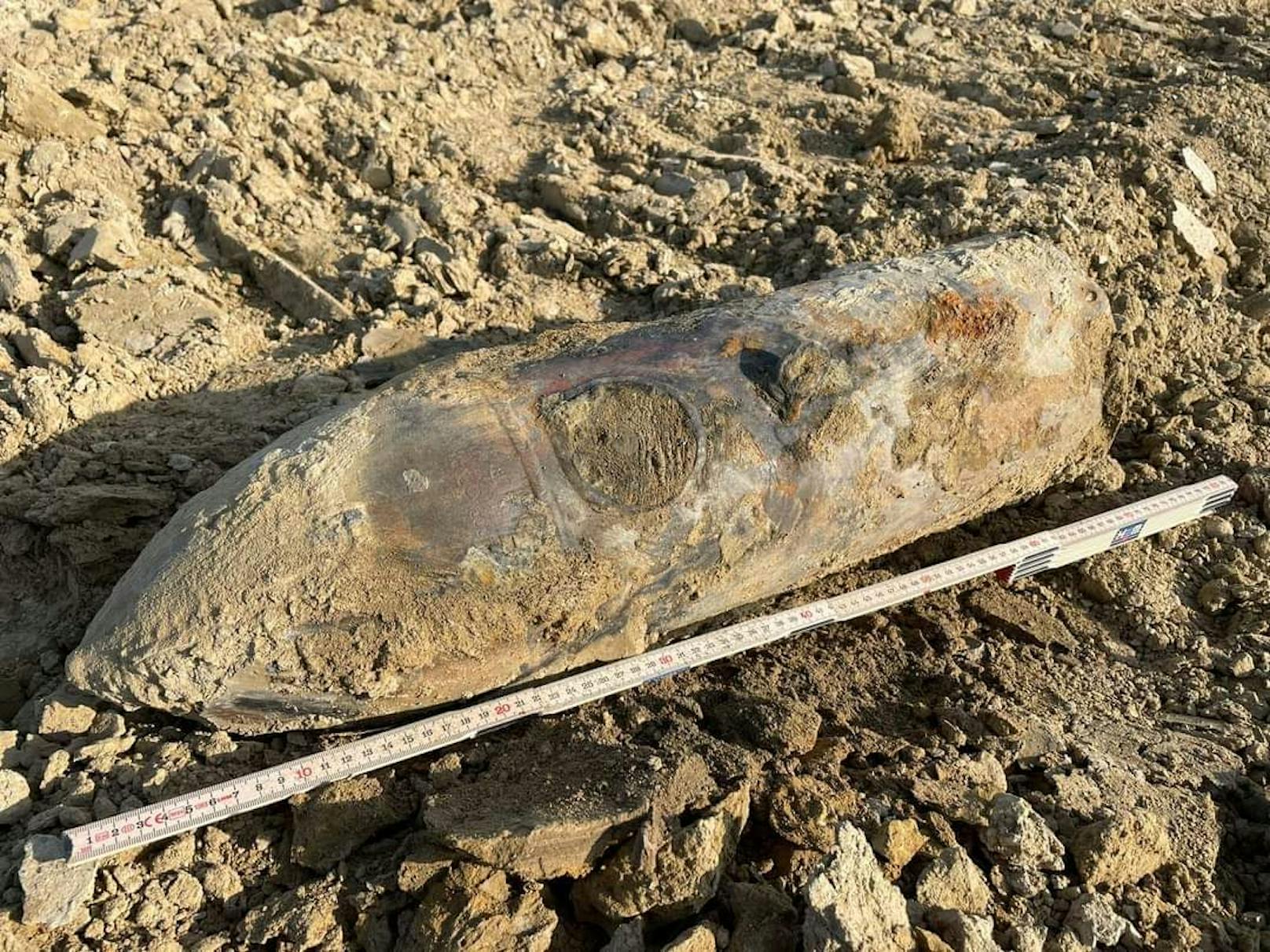 50-Kilo-Fliegerbombe im Weinviertel entdeckt