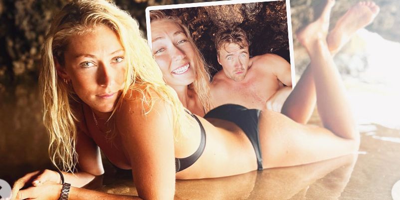 Mikaela Shiffrin und Aleksander Aamodt Kilde tauschen Schnee mit Sand – Liebesurlaub am Strand.