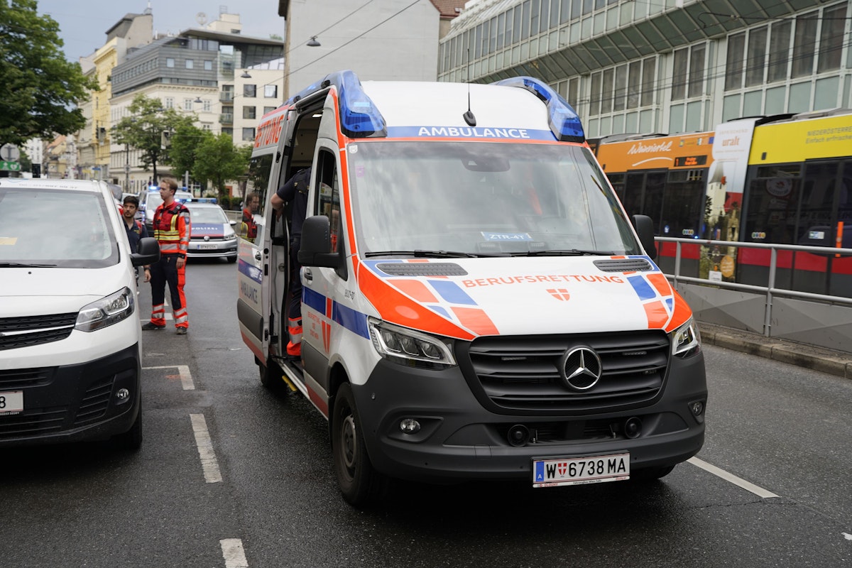 Unfall in Wien Wieden