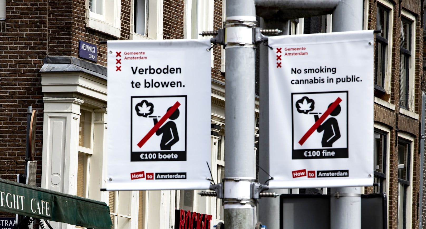 Ab dem 25. Mai ist es verboten, in der Amsterdamer Altstadt zu kiffen.