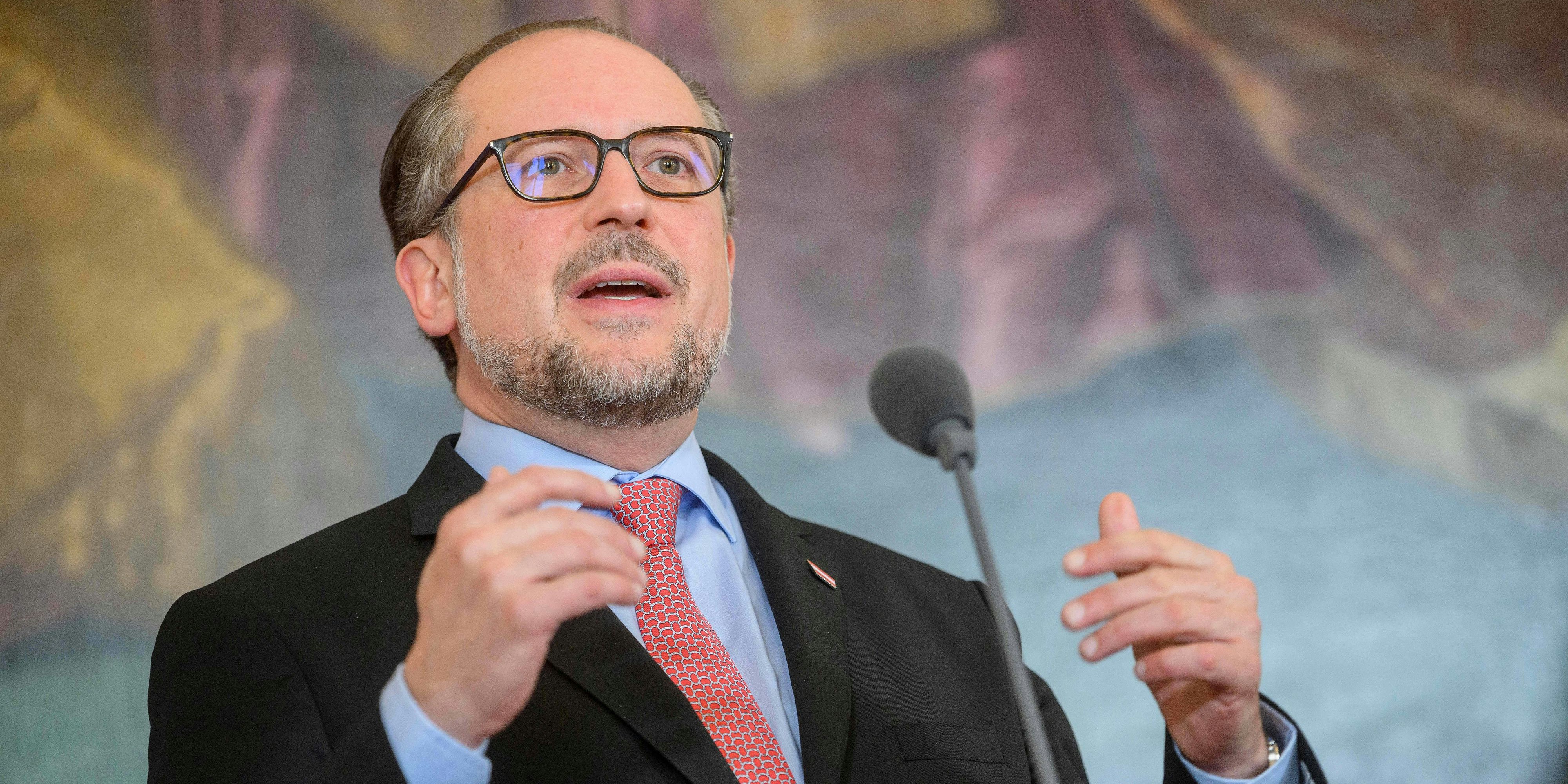 Außenminister Alexander Schallenberg (ÖVP) im Bundeskanzleramt am 3. Mai 2023.