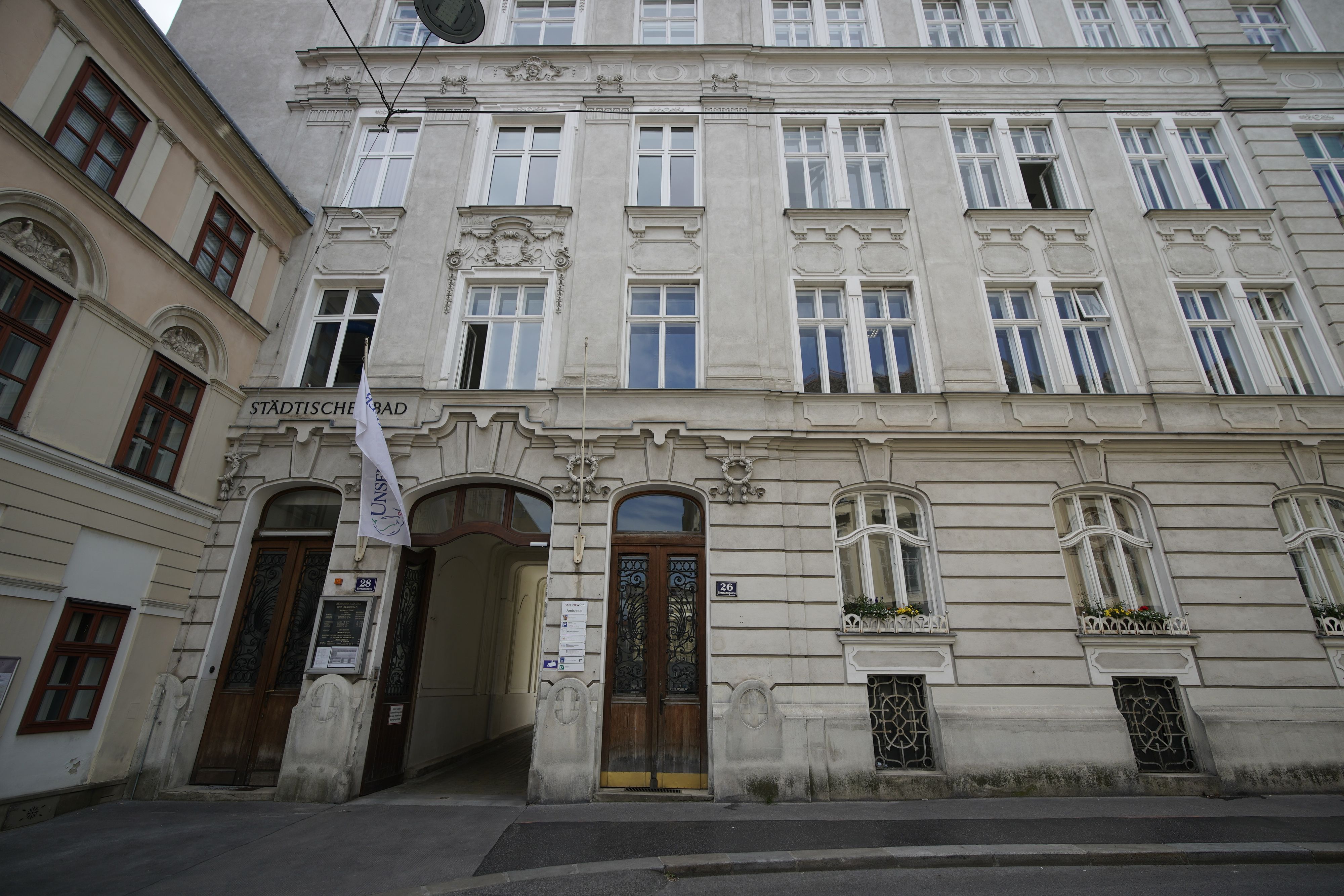 Das Hermannbad in der Hermanngasse in Wien-Neubau