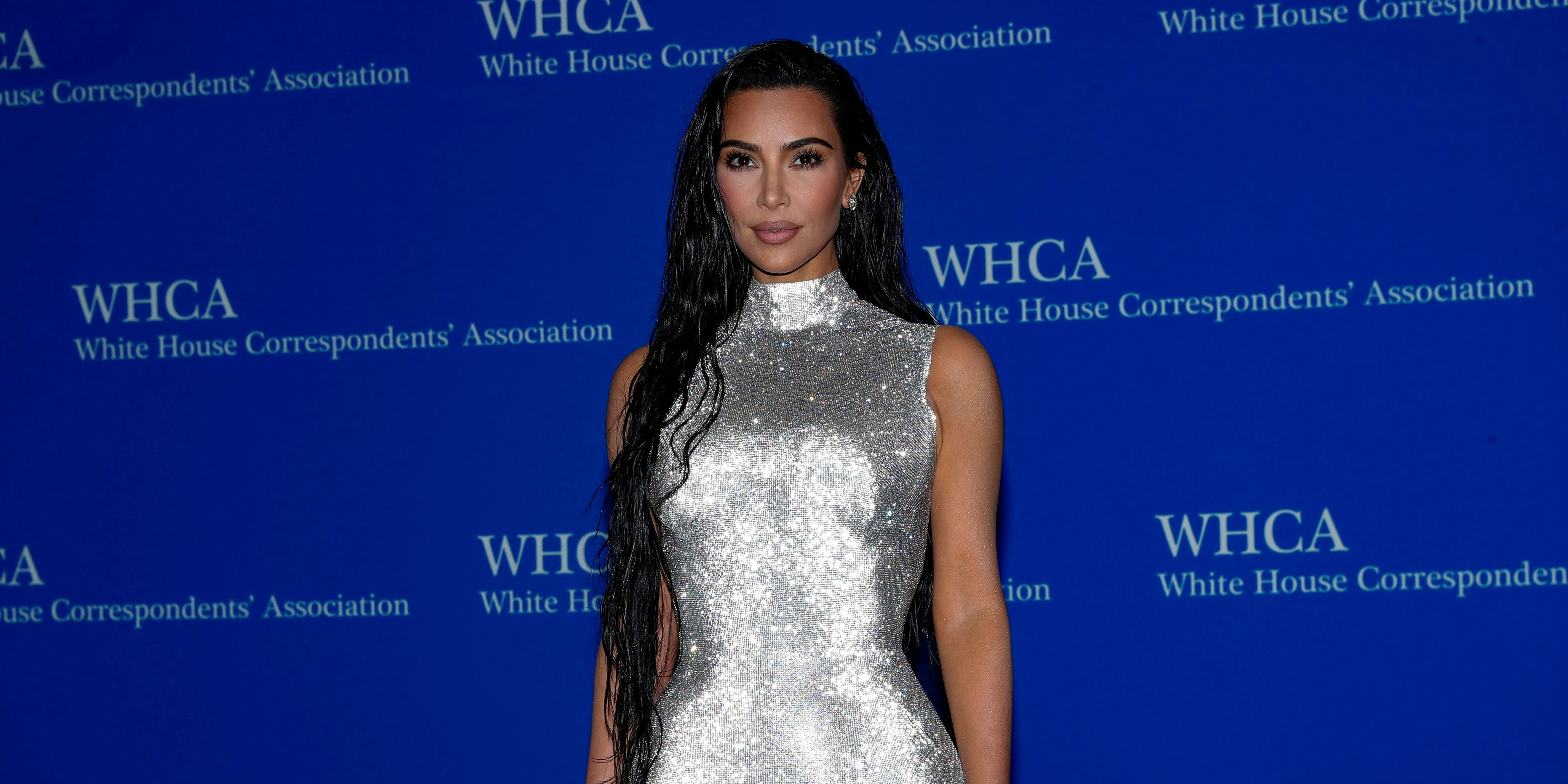 Kim Kardashian arrives on the red carpet for the annual White House Correspondents' Association Dinner in Washington, U.S., April 30, 2022. REUTERS/Tom Brenner