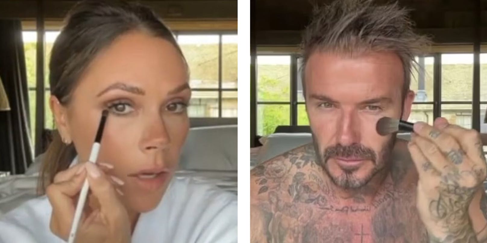 Wie Victoria: David Beckham gibt Schmink-Tipps